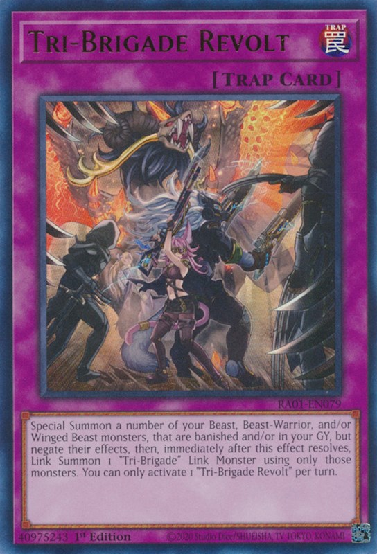 Tri-Brigade Revolt [RA01-EN079] Ultra Rare | Odin's Place