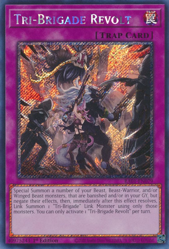 Tri-Brigade Revolt [RA01-EN079] Platinum Secret Rare | Odin's Place