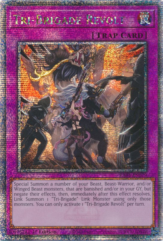 Tri-Brigade Revolt [RA01-EN079] Quarter Century Secret Rare | Odin's Place