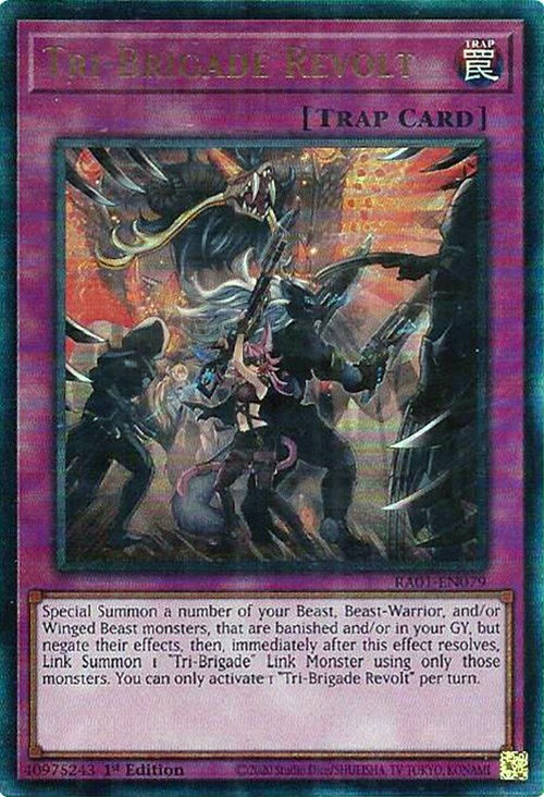 Tri-Brigade Revolt [RA01-EN079] Prismatic Ultimate Rare | Odin's Place