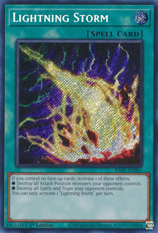 Lightning Storm [RA01-EN061] Secret Rare | Odin's Place