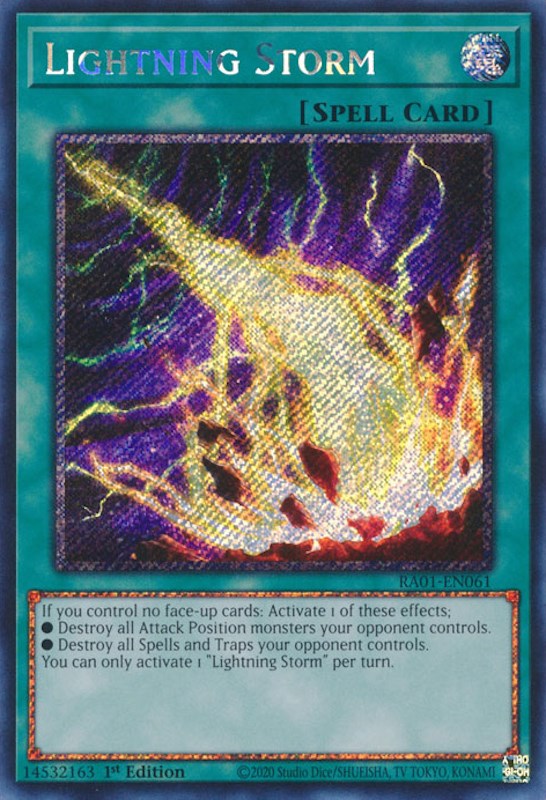 Lightning Storm [RA01-EN061] Platinum Secret Rare | Odin's Place