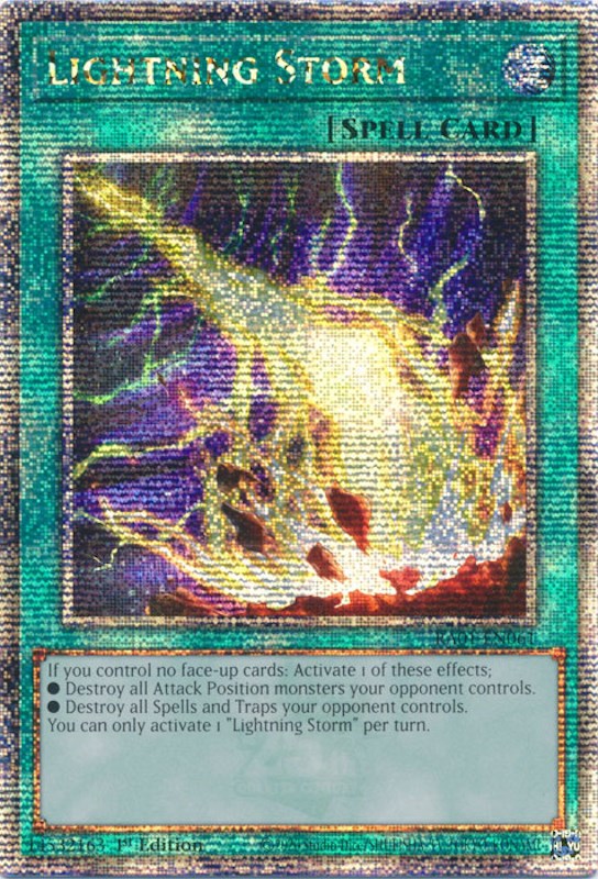 Lightning Storm [RA01-EN061] Quarter Century Secret Rare | Odin's Place