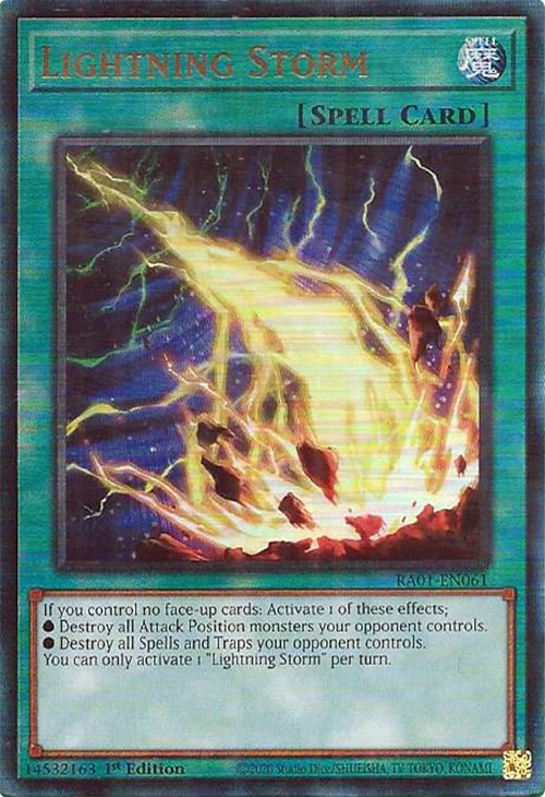 Lightning Storm [RA01-EN061] Prismatic Ultimate Rare | Odin's Place