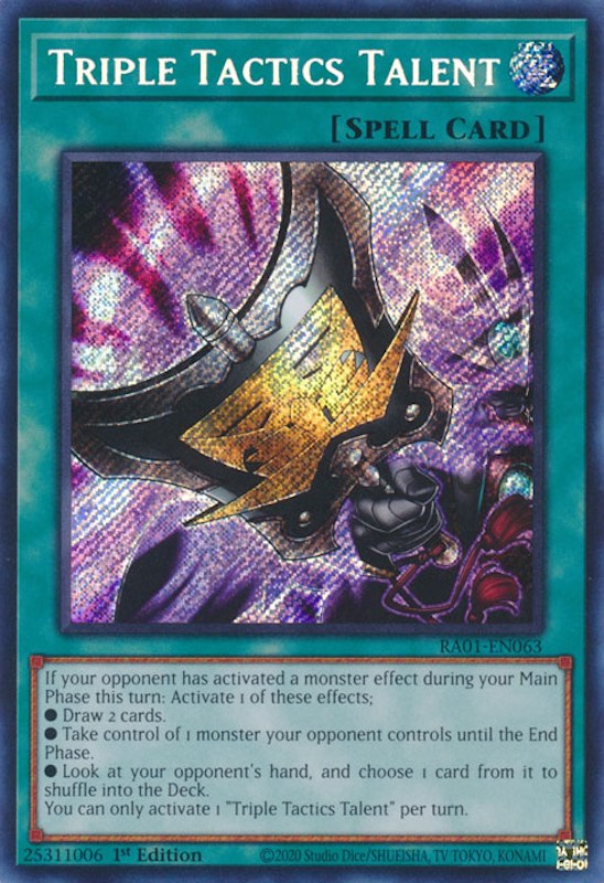 Triple Tactics Talent [RA01-EN063] Secret Rare | Odin's Place
