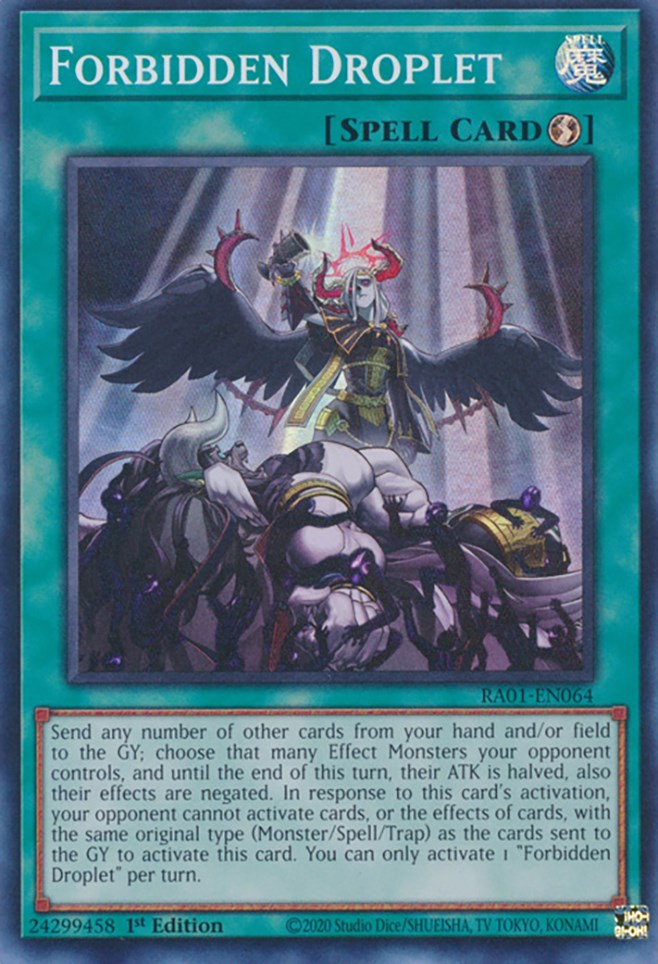 Forbidden Droplet [RA01-EN064] Super Rare | Odin's Place