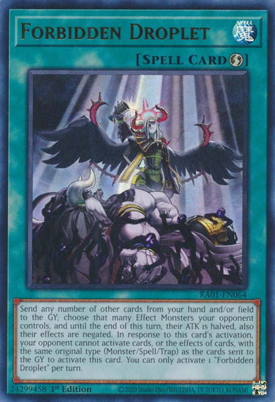 Forbidden Droplet [RA01-EN064] Ultra Rare | Odin's Place