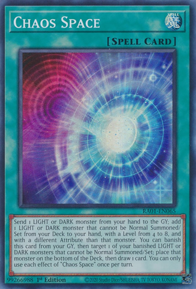 Chaos Space [RA01-EN065] Super Rare | Odin's Place