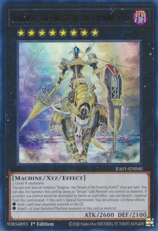 Dingirsu, the Orcust of the Evening Star [RA01-EN040] Ultra Rare | Odin's Place