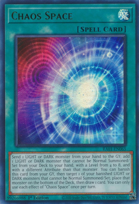 Chaos Space [RA01-EN065] Ultra Rare | Odin's Place