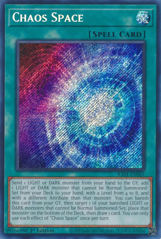 Chaos Space [RA01-EN065] Secret Rare | Odin's Place