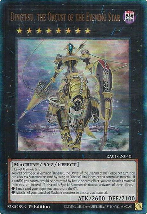 Dingirsu, the Orcust of the Evening Star [RA01-EN040] Prismatic Ultimate Rare | Odin's Place