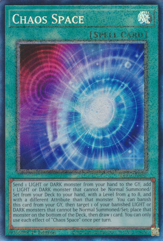 Chaos Space [RA01-EN065] Prismatic Collector's Rare | Odin's Place