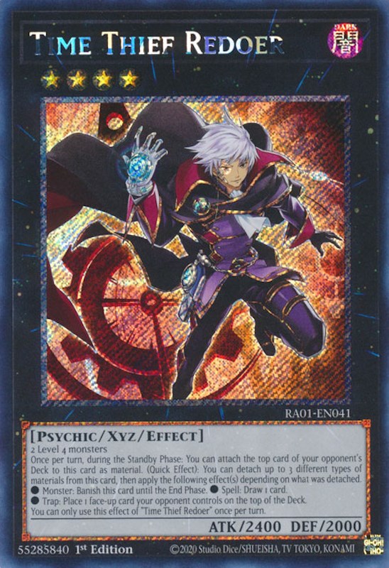 Time Thief Redoer [RA01-EN041] Platinum Secret Rare | Odin's Place