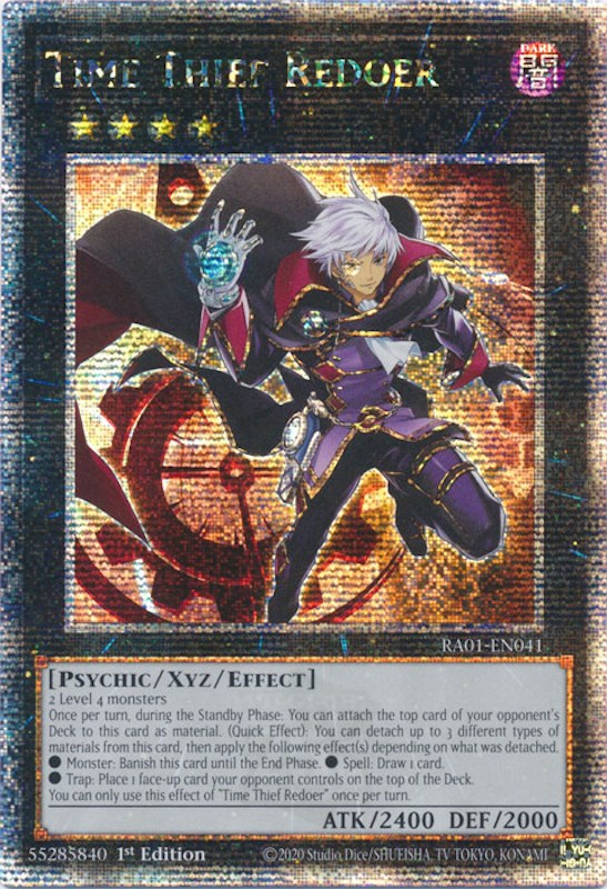 Time Thief Redoer [RA01-EN041] Quarter Century Secret Rare | Odin's Place