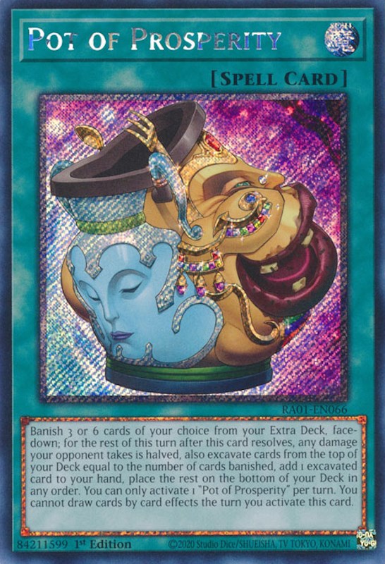 Pot of Prosperity [RA01-EN066] Platinum Secret Rare | Odin's Place