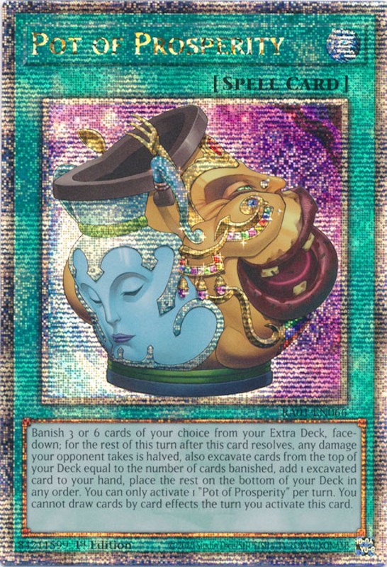Pot of Prosperity [RA01-EN066] Quarter Century Secret Rare | Odin's Place