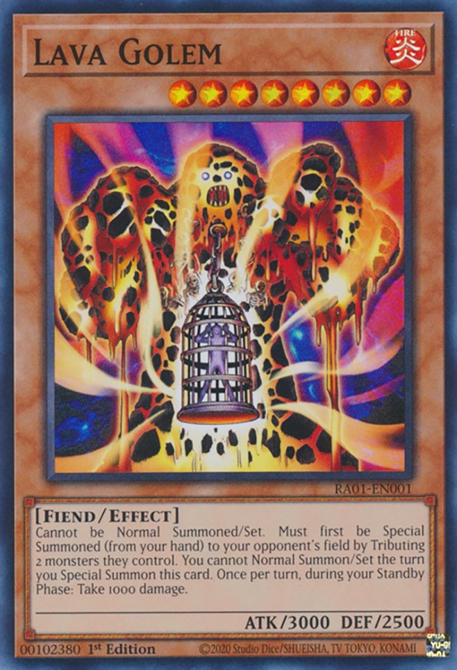 Lava Golem [RA01-EN001] Super Rare | Odin's Place