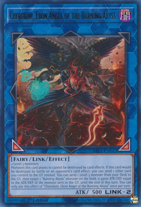 Cherubini, Ebon Angel of the Burning Abyss [RA01-EN042] Ultra Rare | Odin's Place