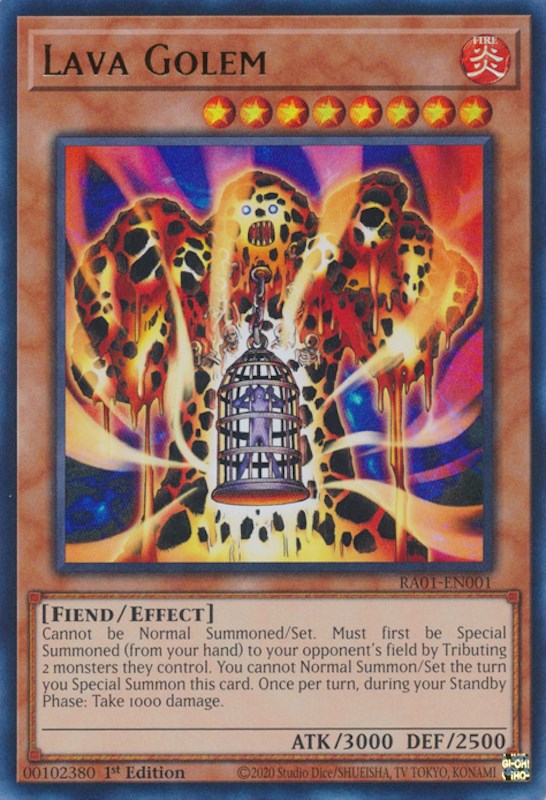 Lava Golem [RA01-EN001] Ultra Rare | Odin's Place