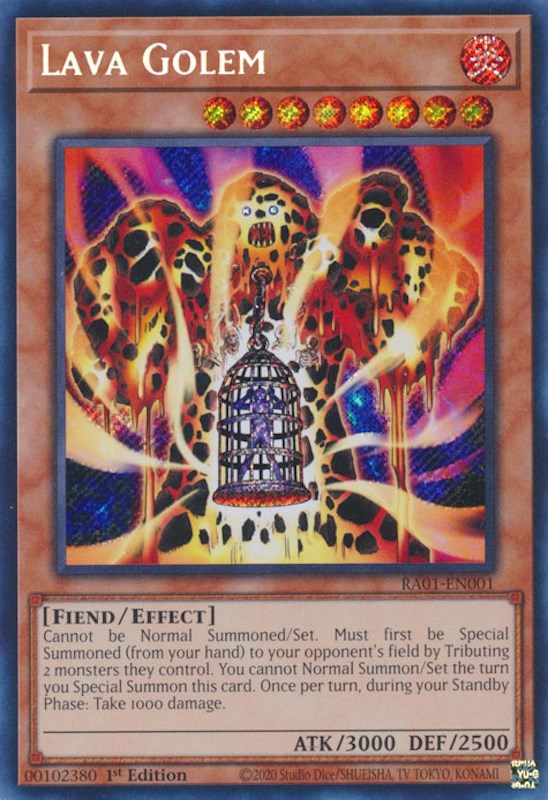 Lava Golem [RA01-EN001] Secret Rare | Odin's Place
