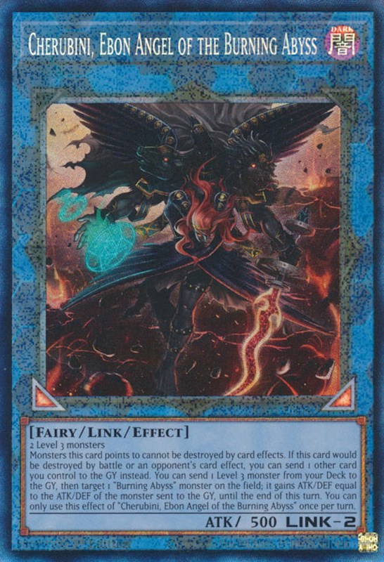 Cherubini, Ebon Angel of the Burning Abyss [RA01-EN042] Prismatic Collector's Rare | Odin's Place