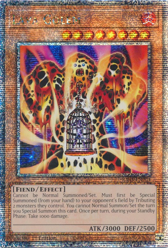 Lava Golem [RA01-EN001] Quarter Century Secret Rare | Odin's Place