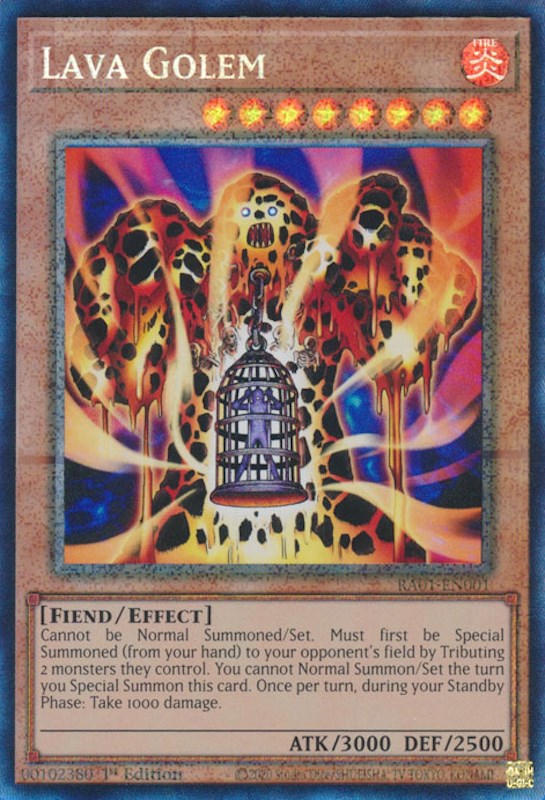 Lava Golem [RA01-EN001] Prismatic Collector's Rare | Odin's Place
