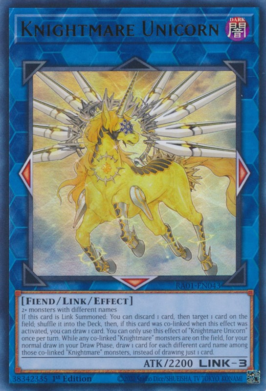 Knightmare Unicorn [RA01-EN043] Ultra Rare | Odin's Place