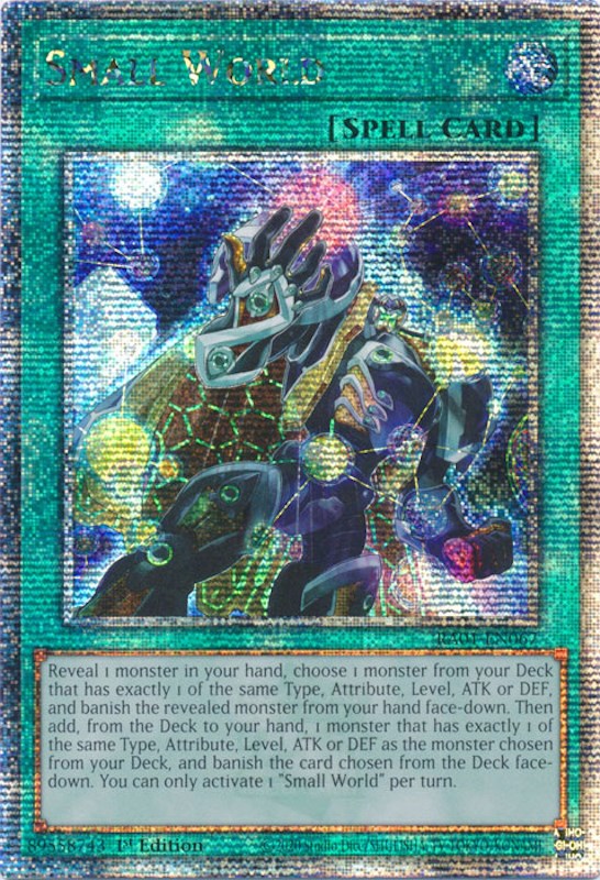 Small World [RA01-EN067] Quarter Century Secret Rare | Odin's Place