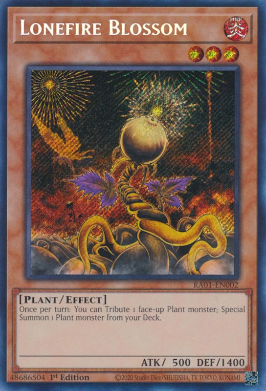 Lonefire Blossom [RA01-EN002] Secret Rare | Odin's Place