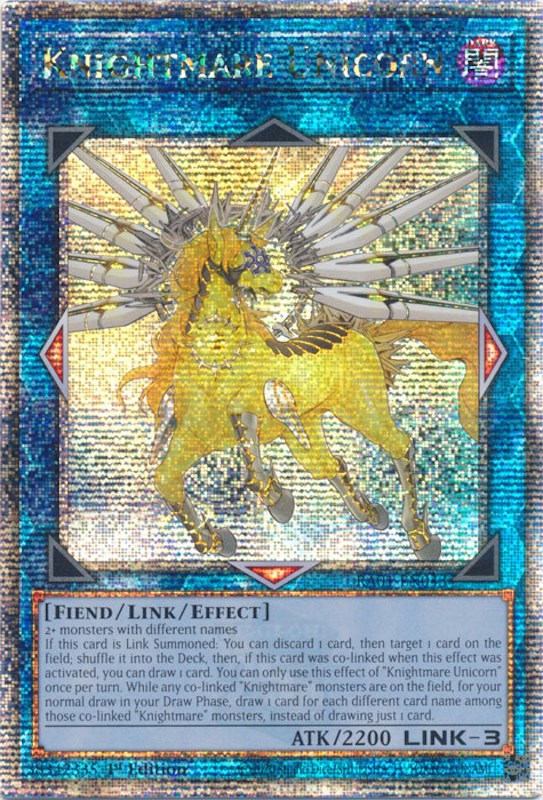 Knightmare Unicorn [RA01-EN043] Quarter Century Secret Rare | Odin's Place