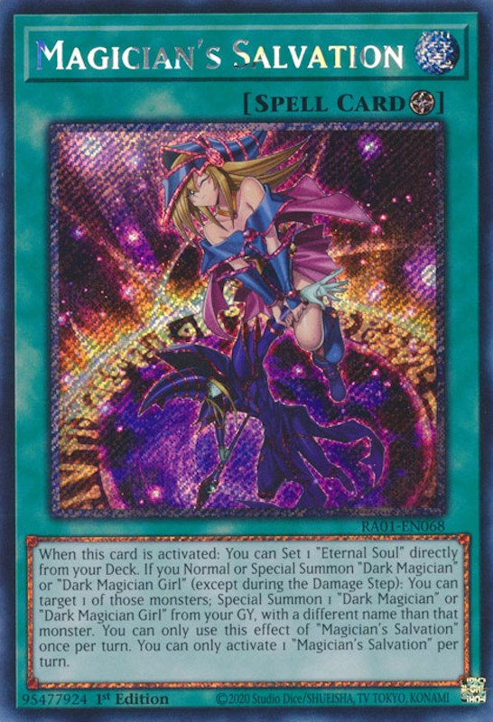 Magician's Salvation [RA01-EN068] Platinum Secret Rare | Odin's Place