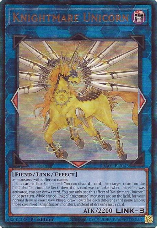 Knightmare Unicorn [RA01-EN043] Prismatic Ultimate Rare | Odin's Place