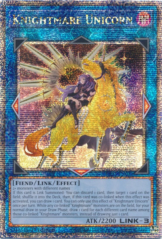 Knightmare Unicorn (Alternate Art) [RA01-EN043] Quarter Century Secret Rare | Odin's Place