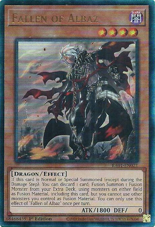 Fallen of Albaz [RA01-EN021] Prismatic Ultimate Rare | Odin's Place