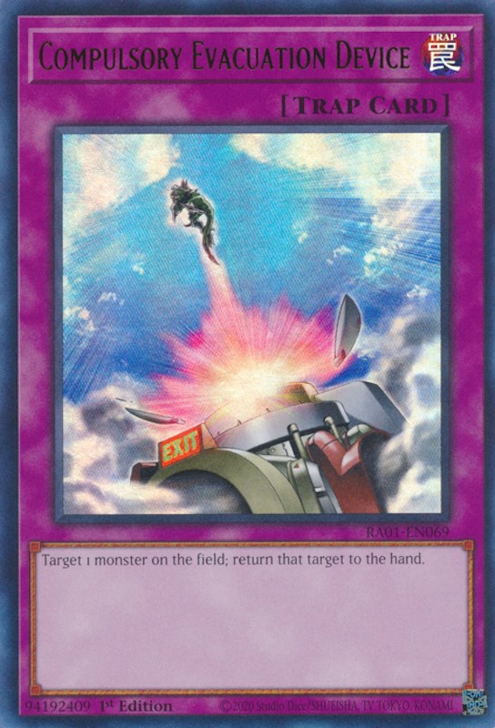 Compulsory Evacuation Device [RA01-EN069] Ultra Rare | Odin's Place
