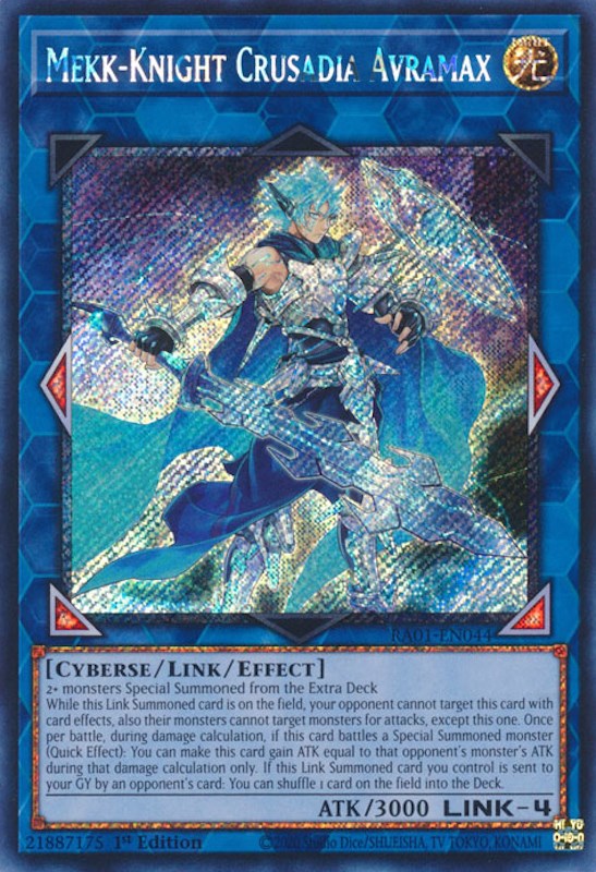 Mekk-Knight Crusadia Avramax [RA01-EN044] Platinum Secret Rare | Odin's Place