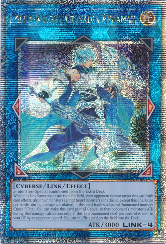 Mekk-Knight Crusadia Avramax [RA01-EN044] Quarter Century Secret Rare | Odin's Place