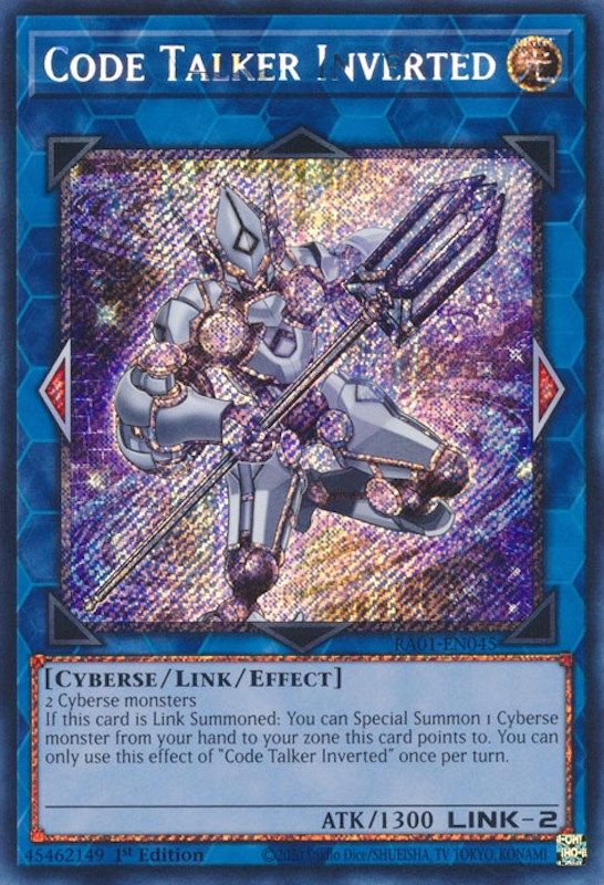 Code Talker Inverted [RA01-EN045] Platinum Secret Rare | Odin's Place