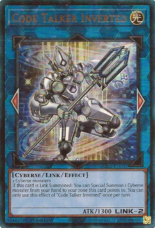 Code Talker Inverted [RA01-EN045] Prismatic Ultimate Rare | Odin's Place