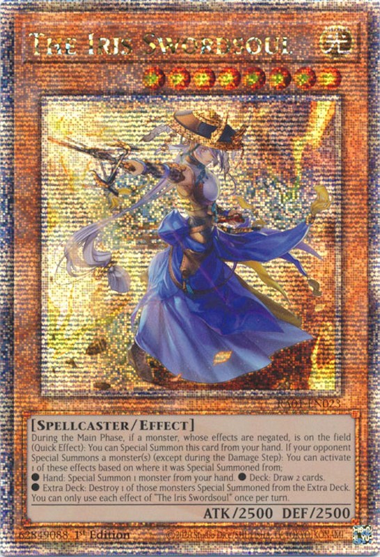 The Iris Swordsoul [RA01-EN023] Quarter Century Secret Rare | Odin's Place