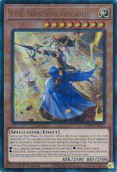 The Iris Swordsoul [RA01-EN023] Prismatic Ultimate Rare | Odin's Place