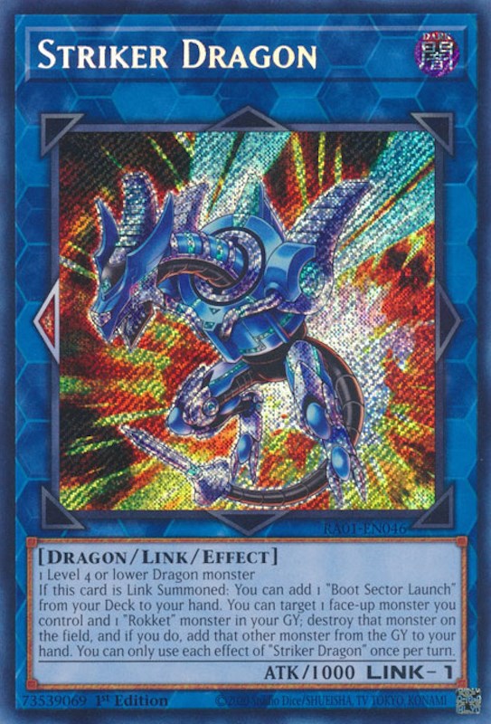 Striker Dragon [RA01-EN046] Secret Rare | Odin's Place