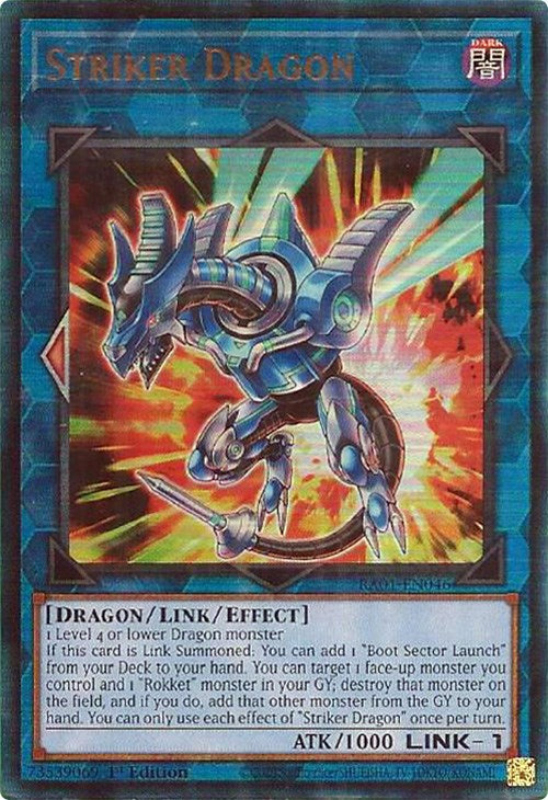Striker Dragon [RA01-EN046] Prismatic Ultimate Rare | Odin's Place