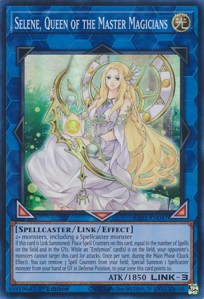 Selene, Queen of the Master Magicians [RA01-EN047] Super Rare | Odin's Place