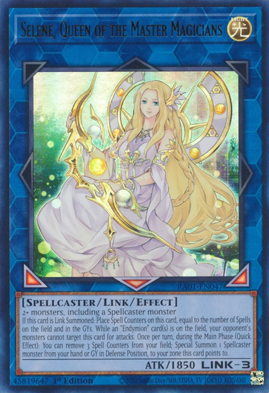 Selene, Queen of the Master Magicians [RA01-EN047] Ultra Rare | Odin's Place