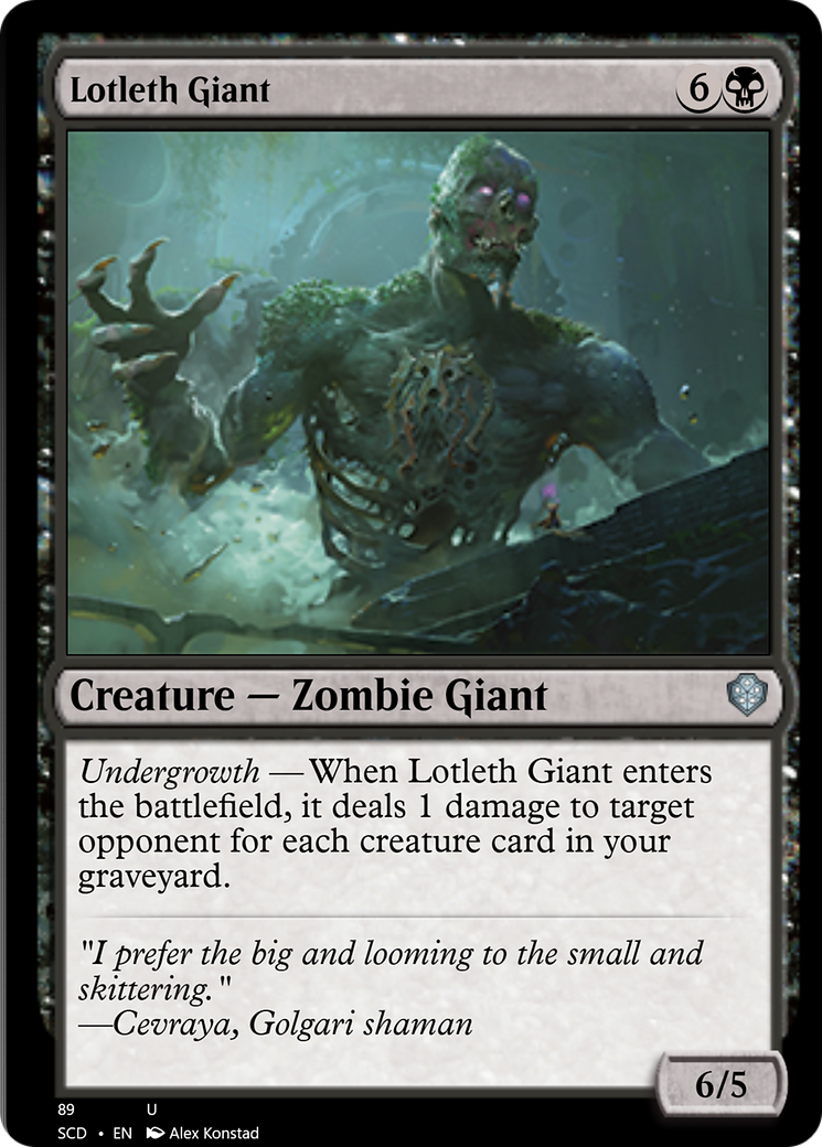 Lotleth Giant [Starter Commander Decks] | Odin's Place