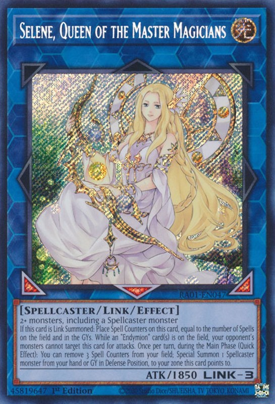 Selene, Queen of the Master Magicians [RA01-EN047] Secret Rare | Odin's Place