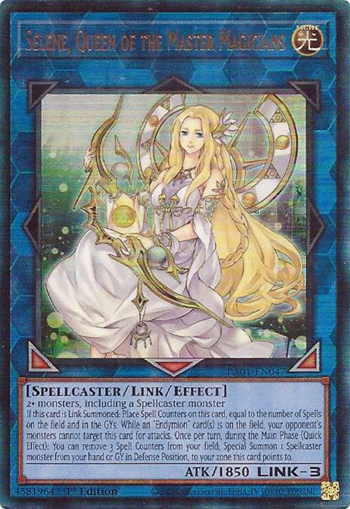 Selene, Queen of the Master Magicians [RA01-EN047] Prismatic Ultimate Rare | Odin's Place